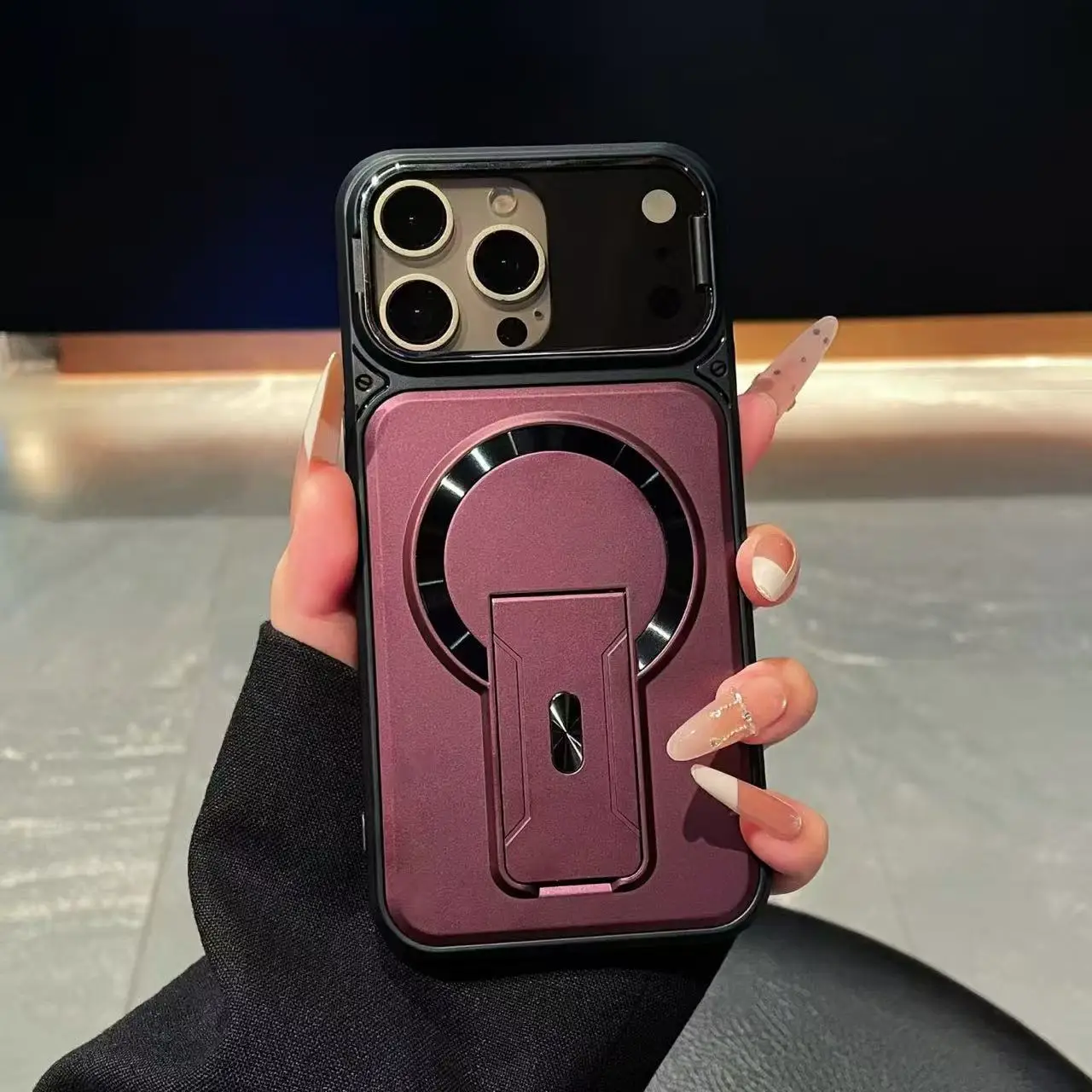 Fold Stand Magnetic Armor Case - Camera Lens Protector review and price