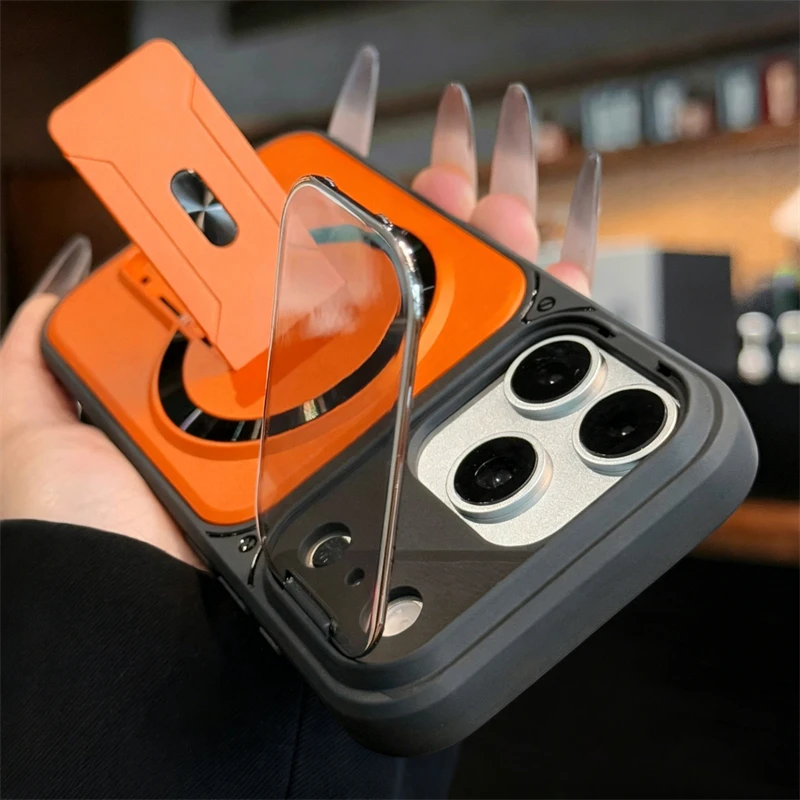 Fold Stand Magnetic Armor Case - Camera Lens Protector review and price