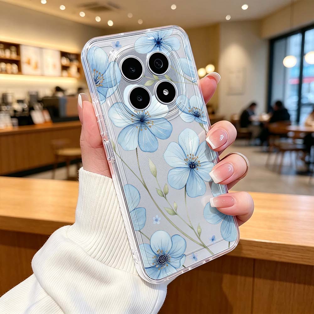 Blue Watercolor Floral Pattern - Xiaomi Poco X6 review and price