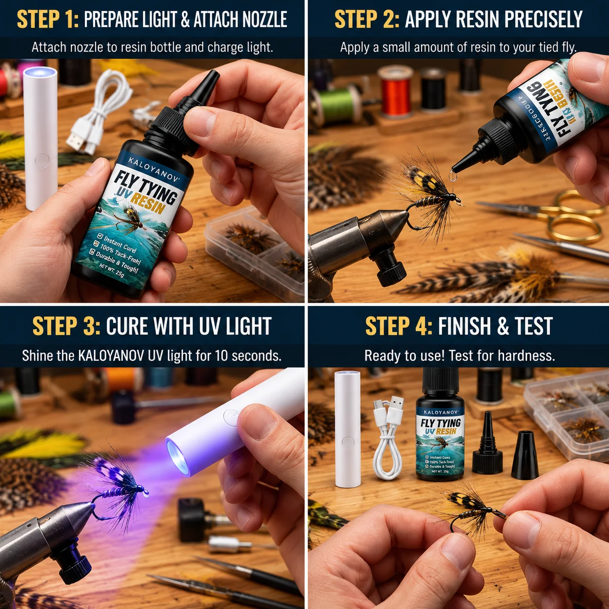 Professional UV Resin Fly Tyin - Liquid Uv Glue Kit review and price