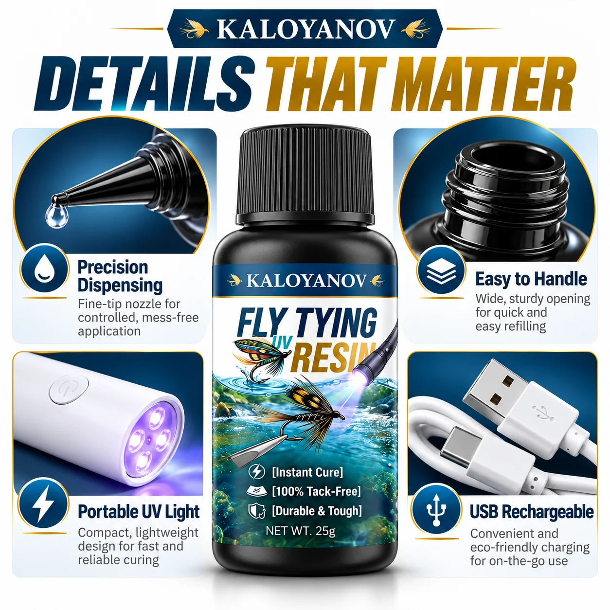 Professional UV Resin Fly Tyin - Liquid Uv Glue Kit review and price