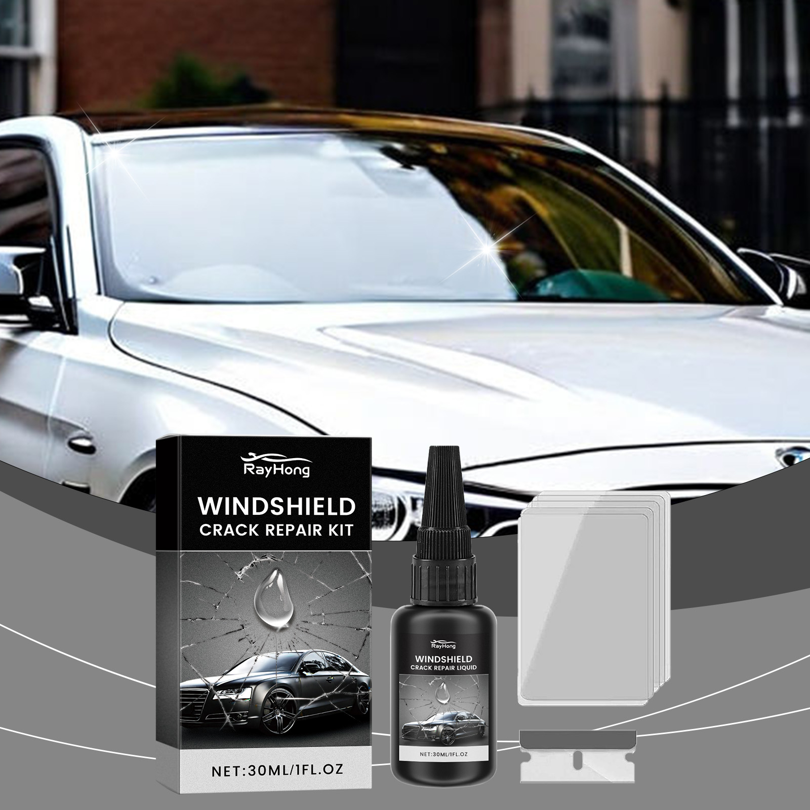 Windshield Repair Glue - Winds - Liquid Uv Glue Kit review and price